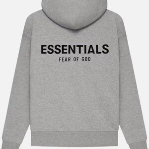 Dark Oatmeal Fear Of God Essentails hoodie sz large